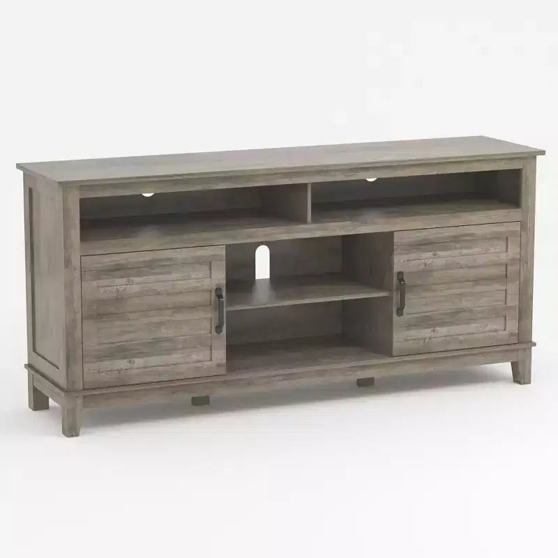TV Stands and Consoles, Modern TV Stand for TVs Up to 63'', Entertainment Center with Adjustable Shelves, Media TV Console for Living Room, Bedroom