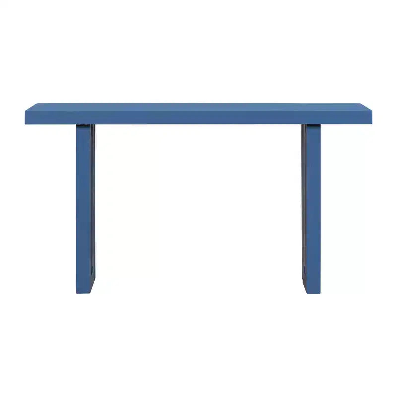 Okak Minimalism Console Table with Oak Veneer, Entryway Table with Thick Tabletop and Legs, Accent Table for Living Room, Hallway