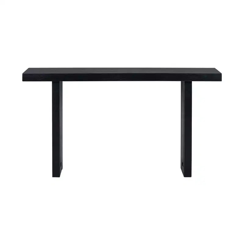 Okak Minimalism Console Table with Oak Veneer, Entryway Table with Thick Tabletop and Legs, Accent Table for Living Room, Hallway