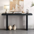 Okak Minimalism Console Table with Oak Veneer, Entryway Table with Thick Tabletop and Legs, Accent Table for Living Room, Hallway
