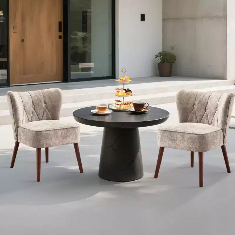 Accent Chair for Living Room, Wooden Fabric Living Room Chair, Side Chair,for Living Room, Bedroom, Reading room
