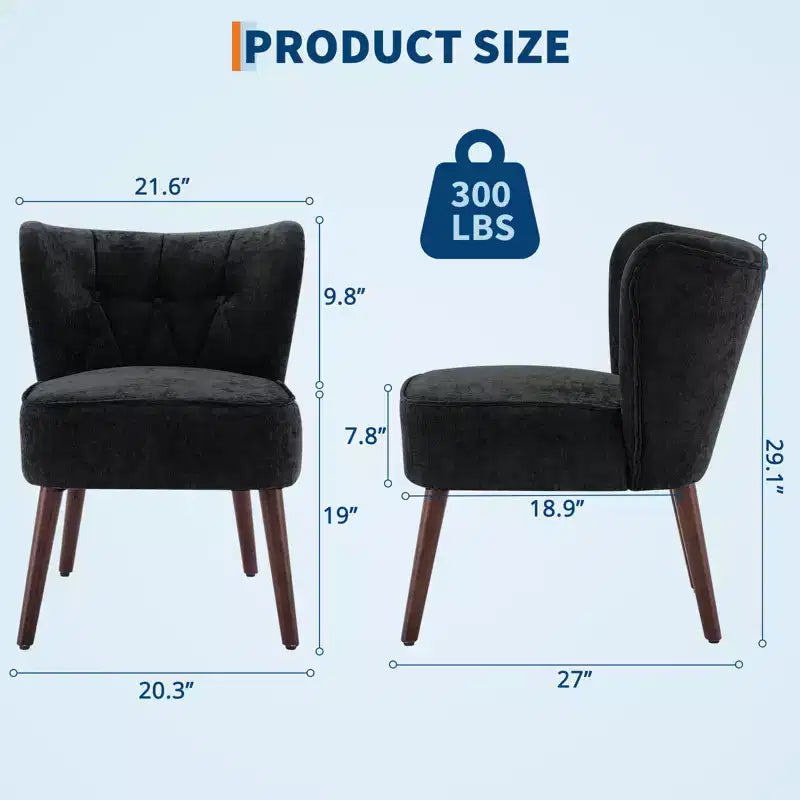 Accent Chair for Living Room, Wooden Fabric Living Room Chair, Side Chair,for Living Room, Bedroom, Reading room