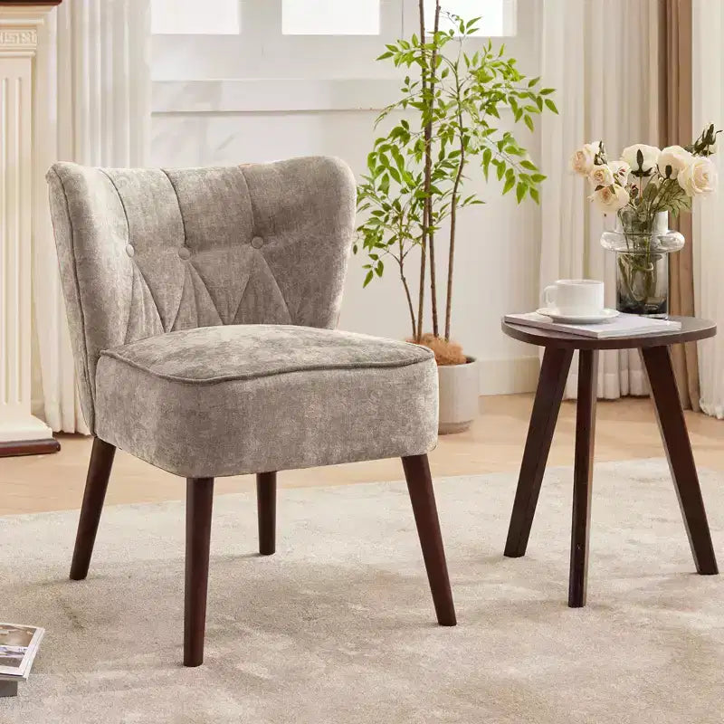 Accent Chair for Living Room, Wooden Fabric Living Room Chair, Side Chair,for Living Room, Bedroom, Reading room