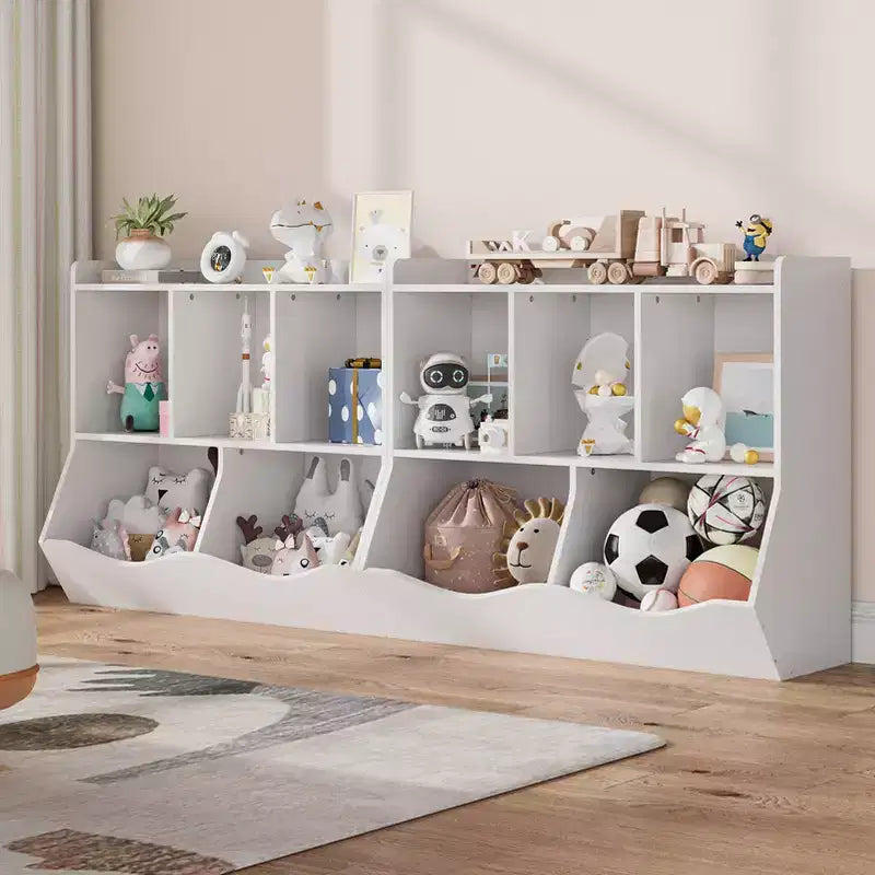 Kids Bookshelf and Bookcase Toy Storage Multi Shelf with Cubby Organizer Cabinet for Boys Girls,for Children Playroom Hallway Kindergarten School