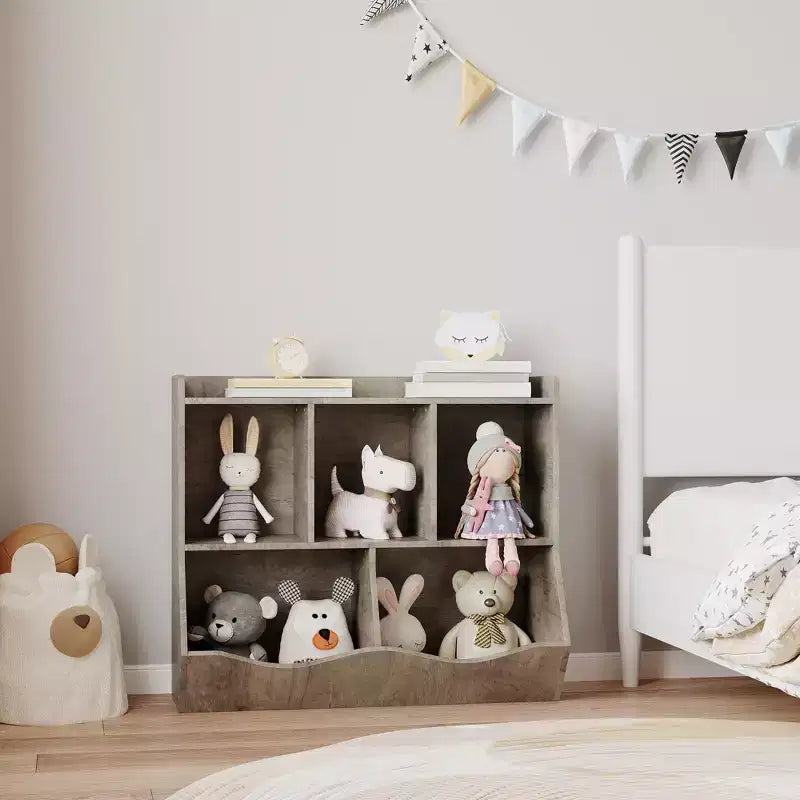 Kids Bookshelf and Bookcase Toy Storage Multi Shelf with Cubby Organizer Cabinet for Boys Girls,for Children Playroom Hallway Kindergarten School