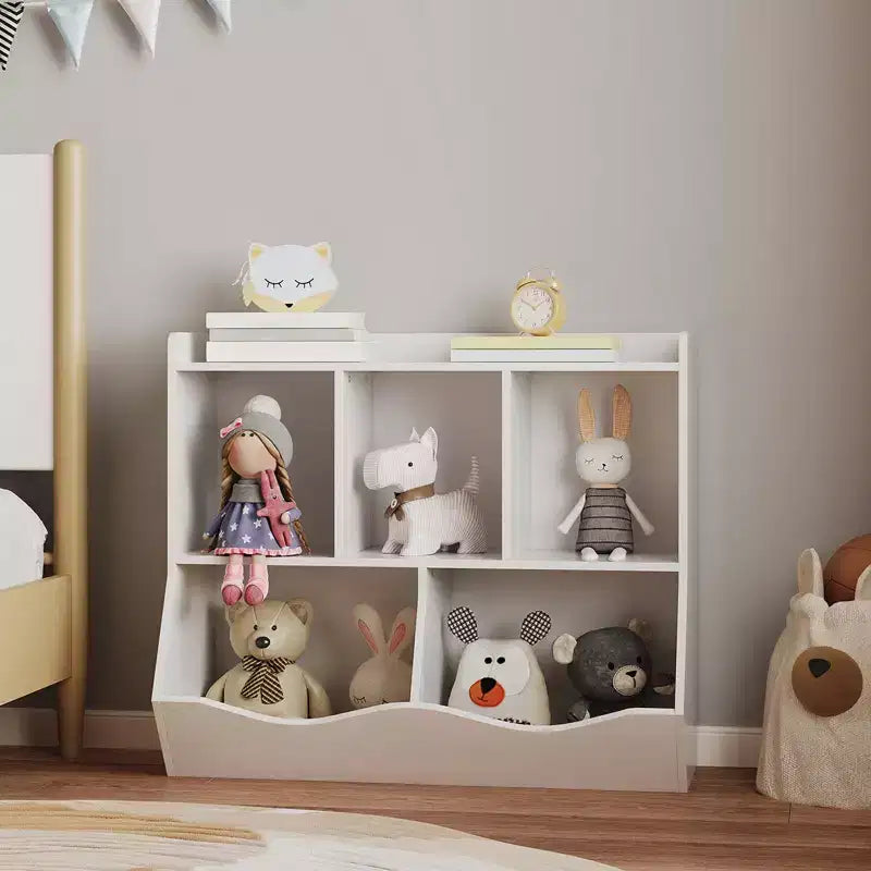 Kids Bookshelf and Bookcase Toy Storage Multi Shelf with Cubby Organizer Cabinet for Boys Girls,for Children Playroom Hallway Kindergarten School
