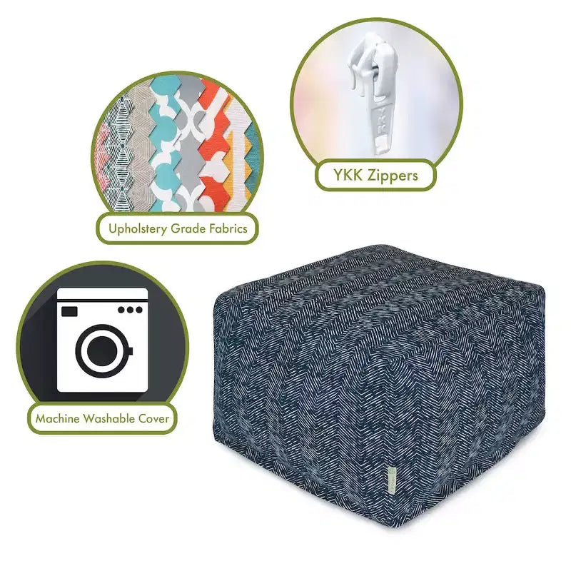 Majestic Home Goods,Ottoman Pouf South West