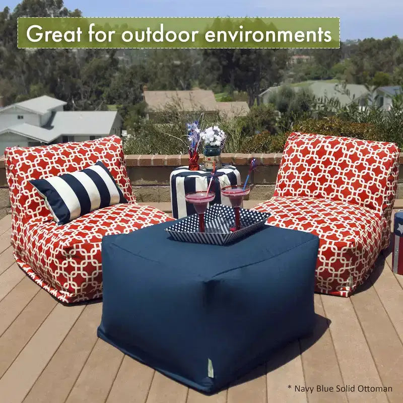 Majestic Home Goods,Ottoman Pouf South West