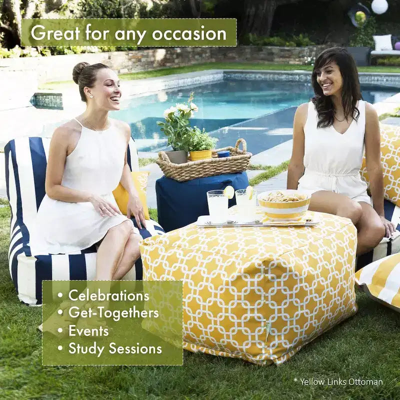 Majestic Home Goods,Ottoman Pouf South West