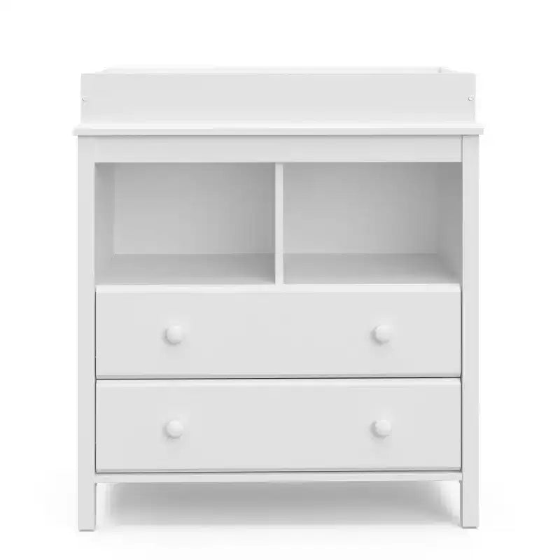 Storkcraft Alpine 2-Drawer Dresser with Changing Table Topper