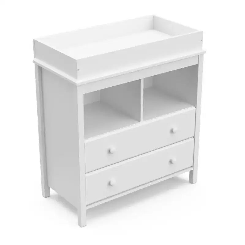 Storkcraft Alpine 2-Drawer Dresser with Changing Table Topper