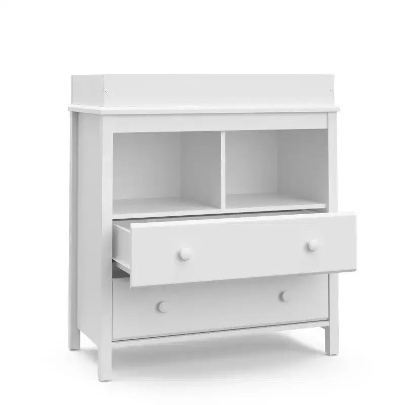Storkcraft Alpine 2-Drawer Dresser with Changing Table Topper