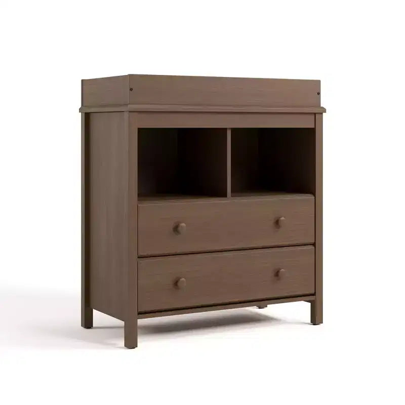Storkcraft Alpine 2-Drawer Dresser with Changing Table Topper