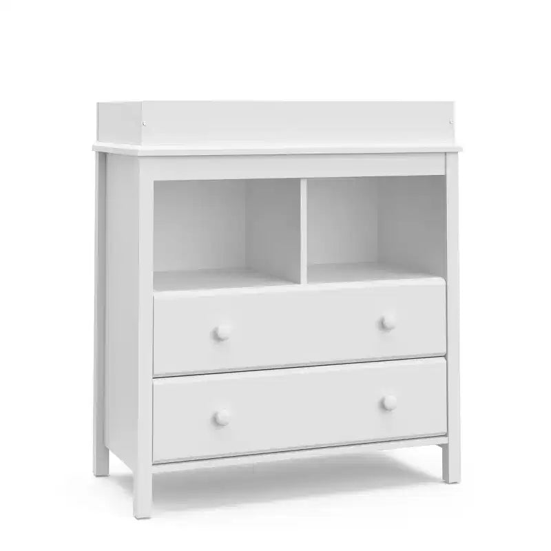 Storkcraft Alpine 2-Drawer Dresser with Changing Table Topper