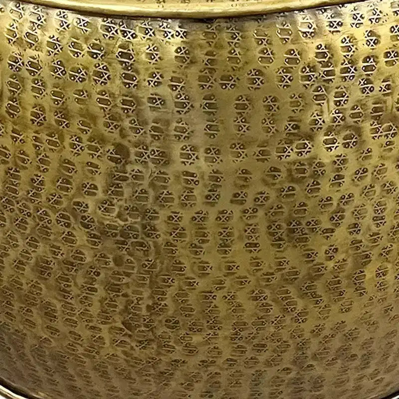 Royal Hampton Nala 23 Inch Coffee Table, Low Round Drum Shape with Unique Hollow Center