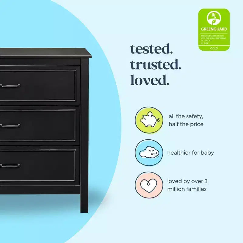 daVinci Charlie 3-Drawer Dresser