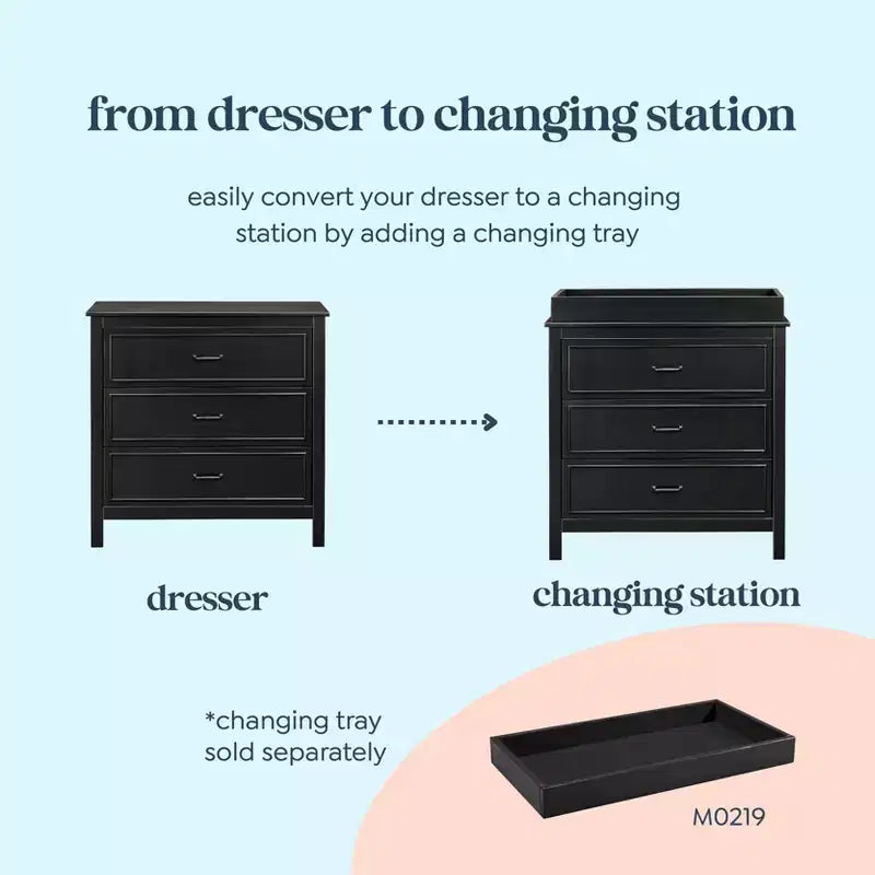 daVinci Charlie 3-Drawer Dresser