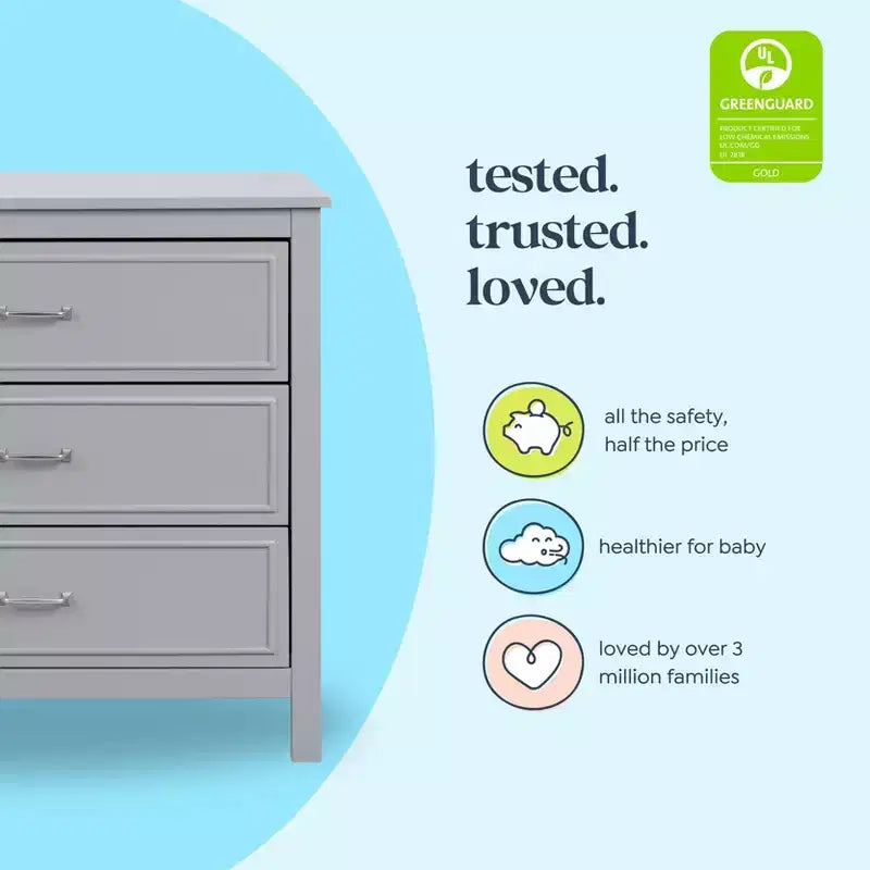 daVinci Charlie 3-Drawer Dresser