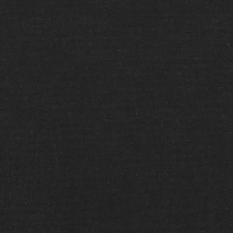 2-seater Sofa Black Fabric (100% polyester), metal frame, textilene