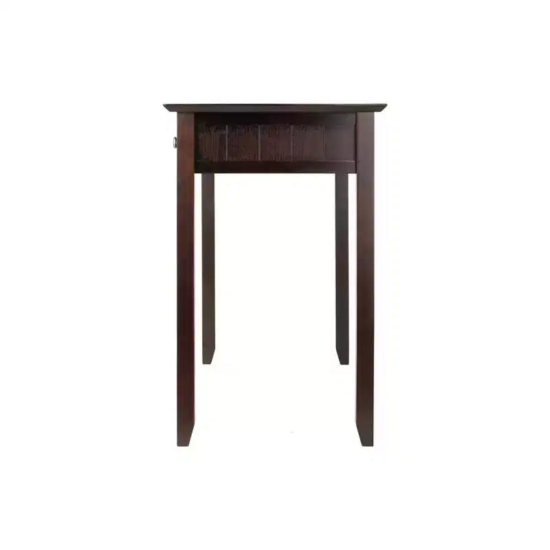 HomeStock 30 in.H Brown Color Particle Board Computer Desks with Open Storage Shelf