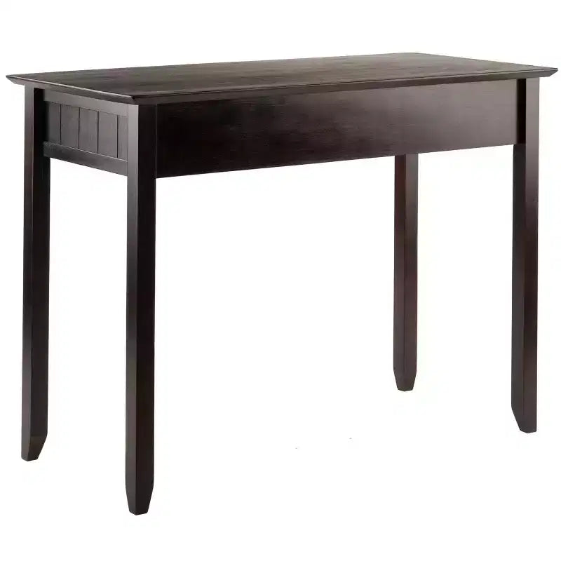 HomeStock 30 in.H Brown Color Particle Board Computer Desks with Open Storage Shelf
