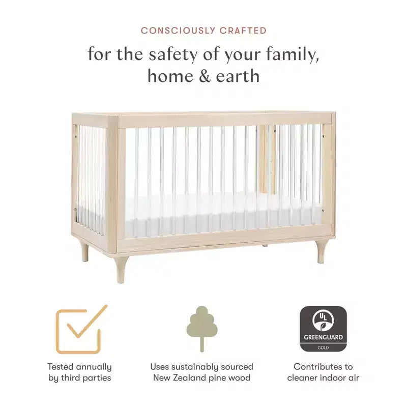 Babyletto Lolly 3-in-1 Convertible Crib with Toddler Bed Conversion Kit