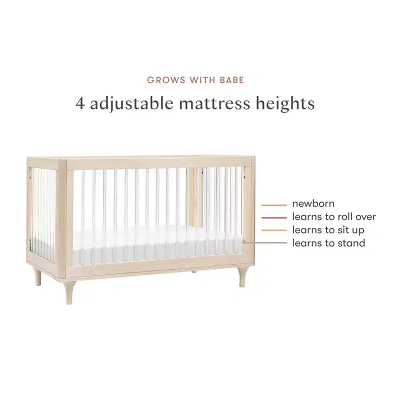 Babyletto Lolly 3-in-1 Convertible Crib with Toddler Bed Conversion Kit