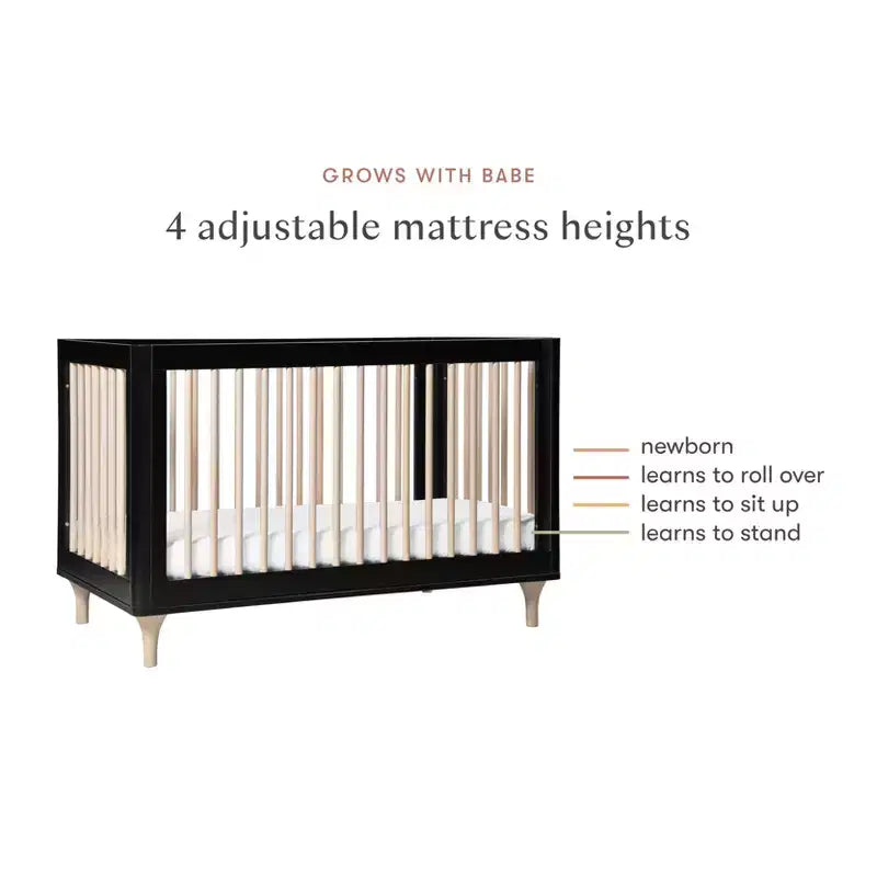 Babyletto Lolly 3-in-1 Convertible Crib with Toddler Bed Conversion Kit