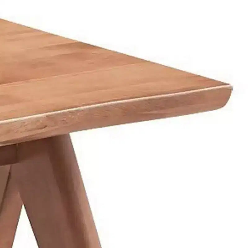 Royal Hampton 22 Inch Side End Accent Table, Angled Legs, Natural Wood Brown Finish