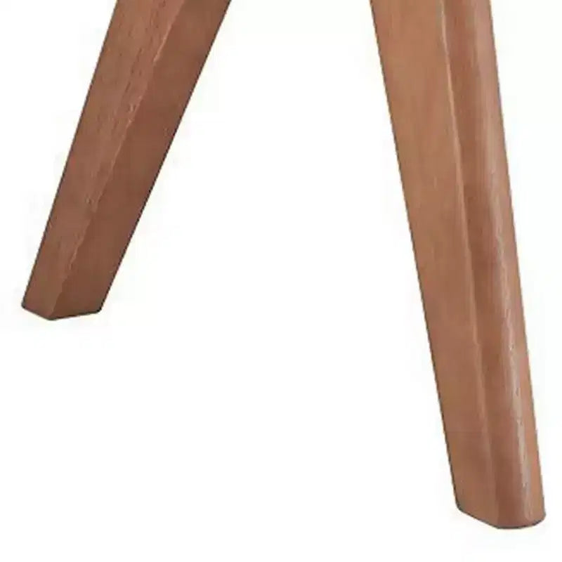 Royal Hampton 22 Inch Side End Accent Table, Angled Legs, Natural Wood Brown Finish