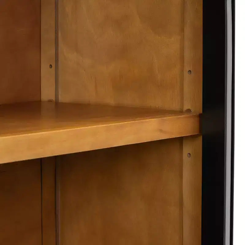 GDFStudio Henley 4-Door Buffet Cabinet with Arched Glass Doors and Adjustable Shelves