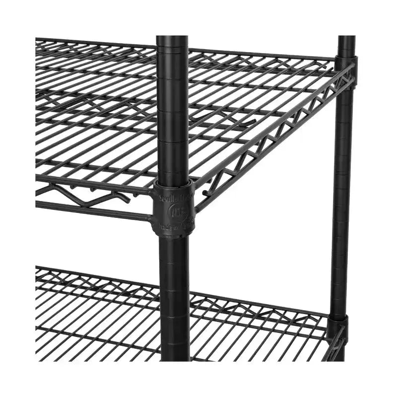 Seville Classics UltraDurable 5-Tier NSF Steel Wire Shelving Unit, 36 W x 24 D x 75 H