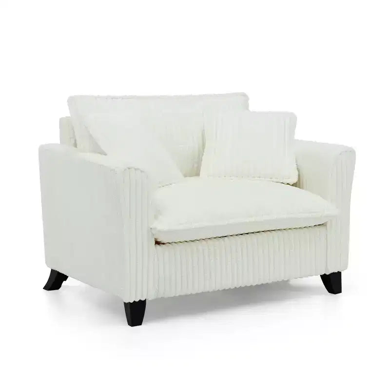 EHMKNP Plush Single-Seater Armchair with Soft Cushion, Backrest & Armrests | Perfect for Living Room & Bedroom
