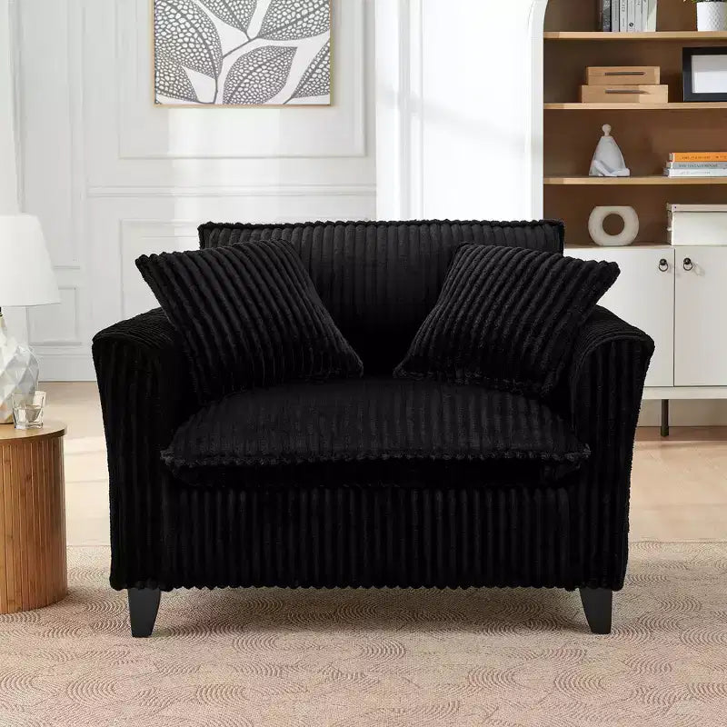 EHMKNP Plush Single-Seater Armchair with Soft Cushion, Backrest & Armrests | Perfect for Living Room & Bedroom