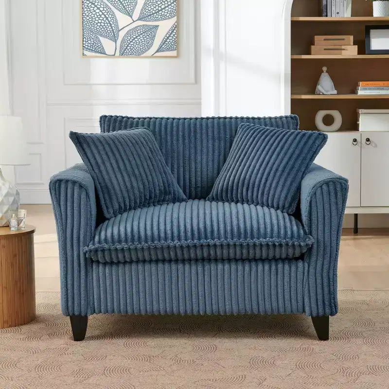 EHMKNP Plush Single-Seater Armchair with Soft Cushion, Backrest & Armrests | Perfect for Living Room & Bedroom