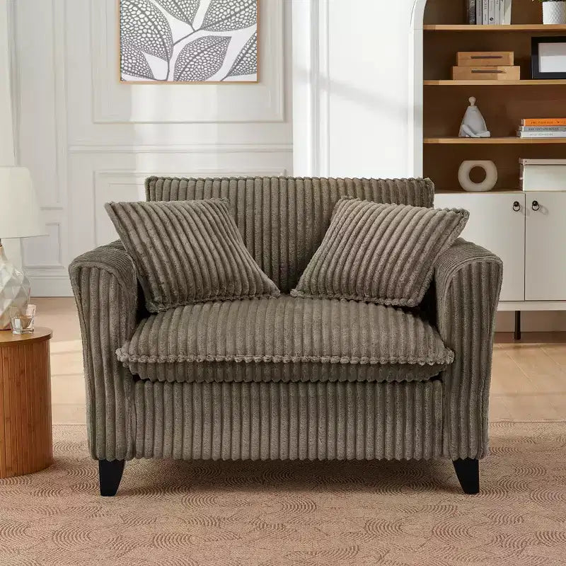 EHMKNP Plush Single-Seater Armchair with Soft Cushion, Backrest & Armrests | Perfect for Living Room & Bedroom