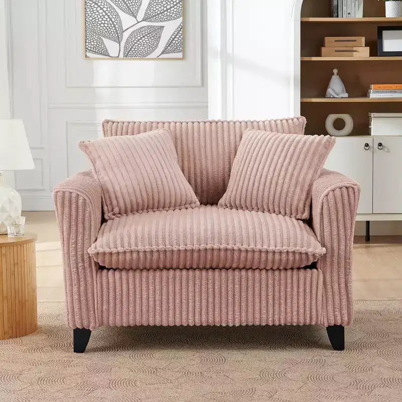 EHMKNP Plush Single-Seater Armchair with Soft Cushion, Backrest & Armrests | Perfect for Living Room & Bedroom
