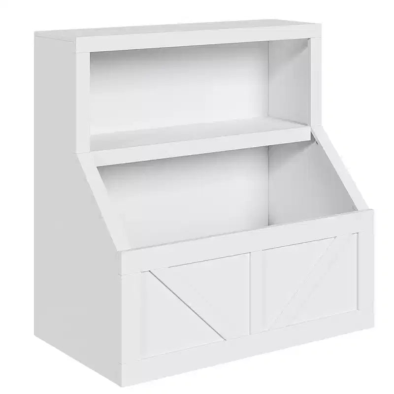 Spacious Toy Storage & Safe Design Kids Bookshelf - Wooden Toddler Bookcase with Large Cabinet, Anti-Tip for Playroom