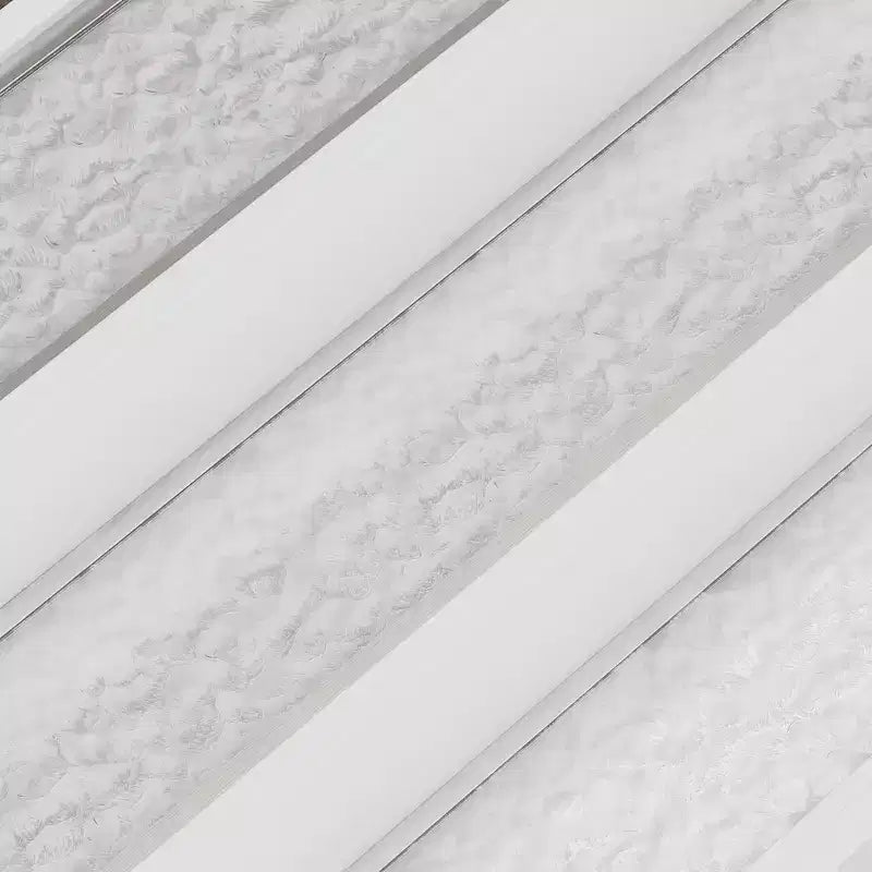 Famapy White Multi-Layer Bar Cabinet Wine Cabinet: Wave-Patterned Glass Countertop, Tiered Design  Spacious Wine & Liquor Storage, Ambient Lighting