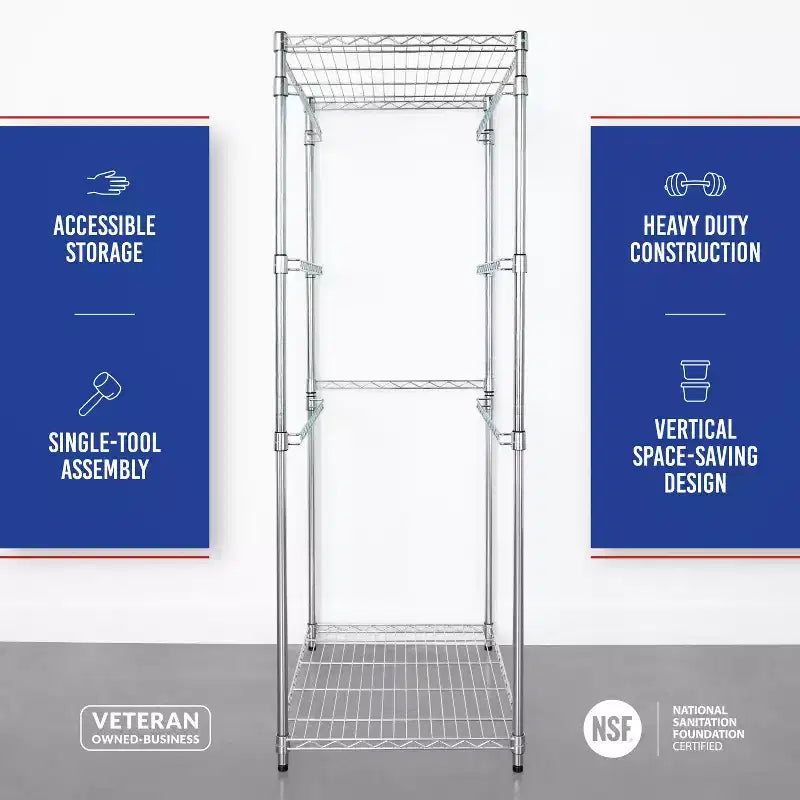 SafeRacks 27 Gallon Bin Rack