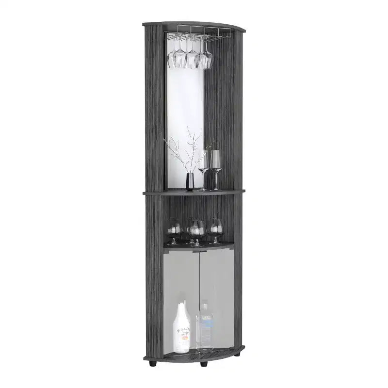 Okak Bathroom Storage Cabinet, Tall Cabinet Large Storage Cabinet with 2 Drawers and Open Shelves