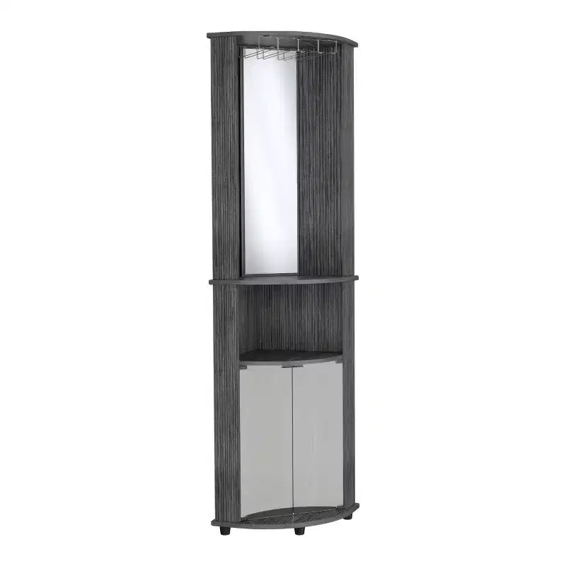 Okak Bathroom Storage Cabinet, Tall Cabinet Large Storage Cabinet with 2 Drawers and Open Shelves