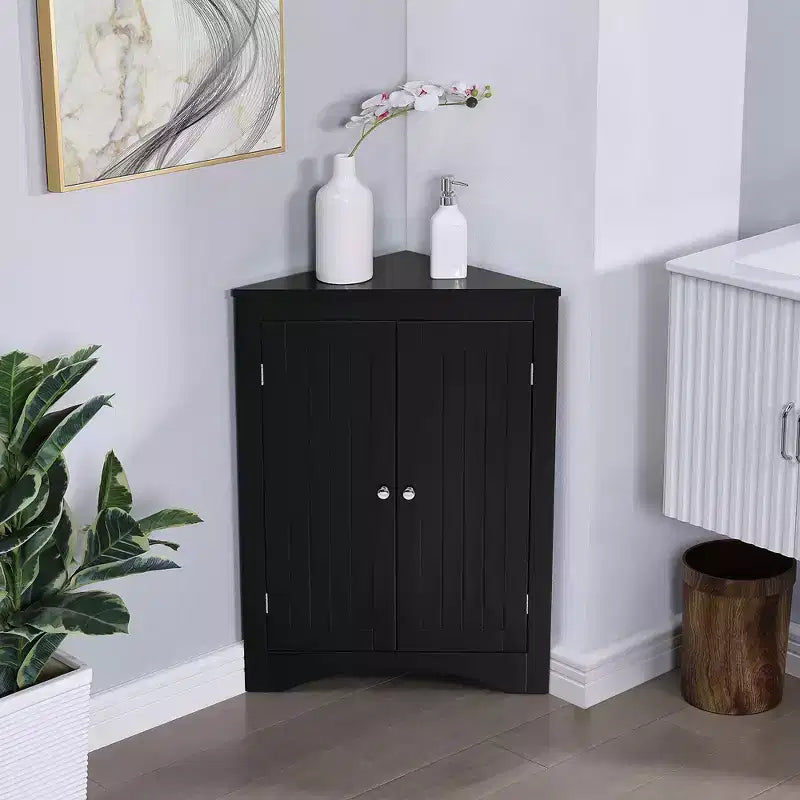 Okak Bathroom Storage Cabinet, Tall Cabinet Large Storage Cabinet with 2 Drawers and Open Shelves