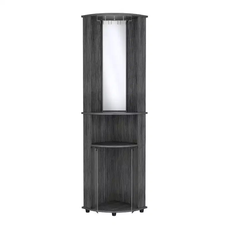 Okak Bathroom Storage Cabinet, Tall Cabinet Large Storage Cabinet with 2 Drawers and Open Shelves