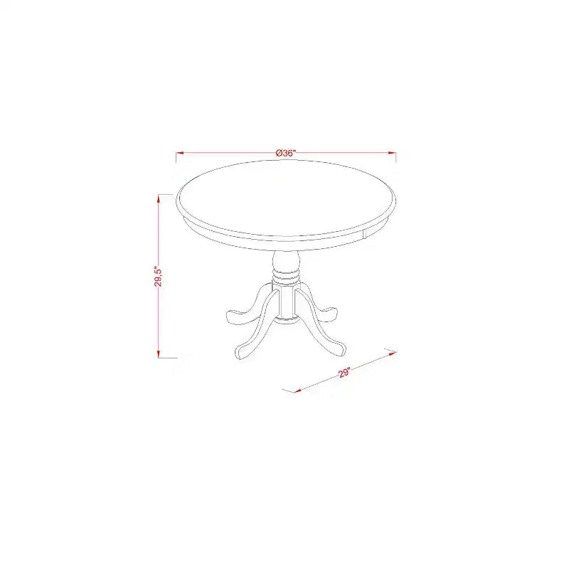 Round Kitchen Dining Table Set with Chairs - Modern Dining Room Table