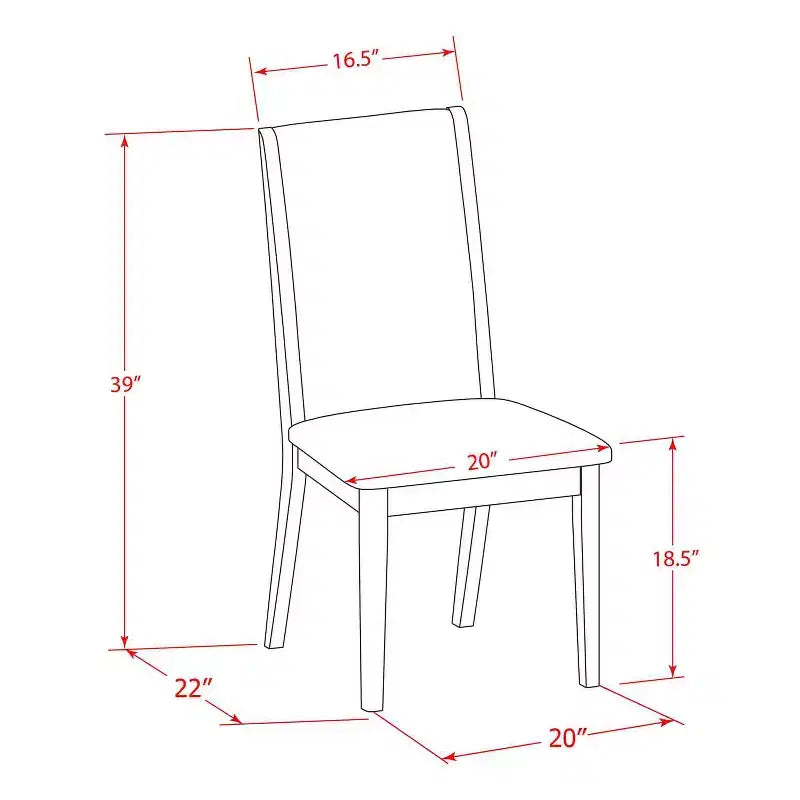 Ensemble de salle à manger 3 pièces HomeStock avec plateau rectangulaire en bois massif finition acajou et rabats