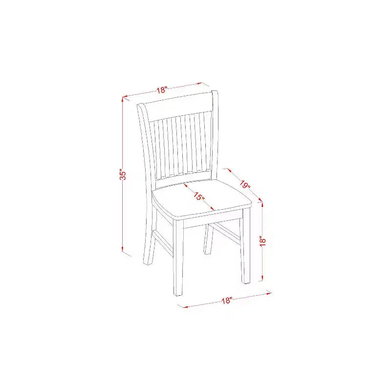Round Kitchen Table Set with 2 Chairs - Small Dining Table & Chair Set