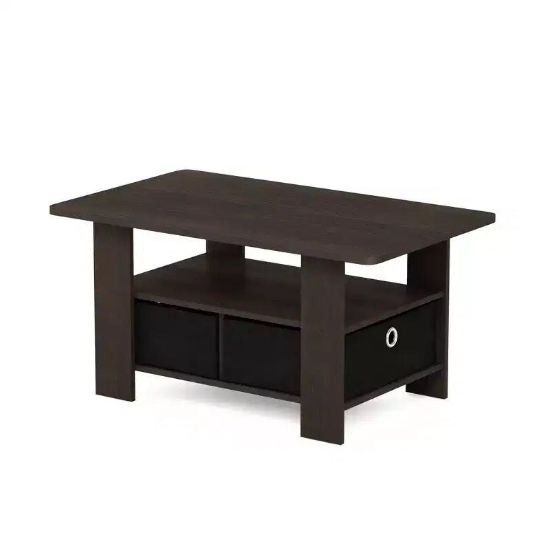 HOMLUX 31 Table Basse Salon Moderne avec Tiroir de Rangement et Étagère Ouverte