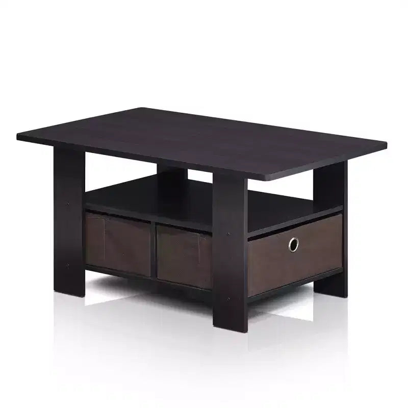 HOMLUX 31 Table Basse Salon Moderne avec Tiroir de Rangement et Étagère Ouverte