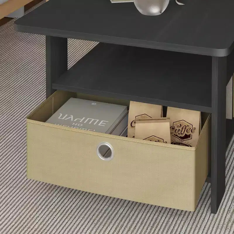 HOMLUX 31 Table Basse Salon Moderne avec Tiroir de Rangement et Étagère Ouverte